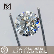 8.15CT E VVS2 ID loose manufactured diamonds CVD LG631425358丨Messigems
