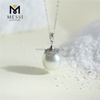 10-12mm Elegant S925 Silver Seawater White pearl necklace