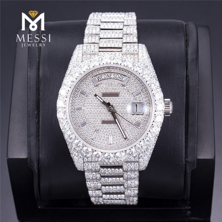 vvs moissanite diamond watch for sale