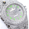 Luxury & Sparkling Moissanite Iced Out Watch Special Text Mars