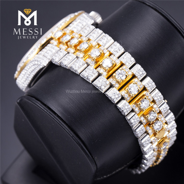 MOISSANITE Hecho de relojes al por mayor