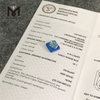 4.75ct azul rectangular VS1 CVD de diamantes cultivados en laboratorio LG614321273 