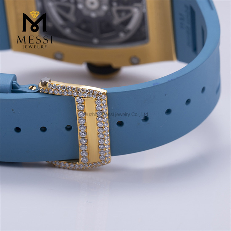 통과 테스터 커스텀 D 컬러 VV Iced Out Moissanite Diamond 브랜드 워치