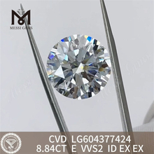 8.84CT E VVS2 ID 9ct cvd loose diamond Supreme Elegance丨Messigems LG604377424 
