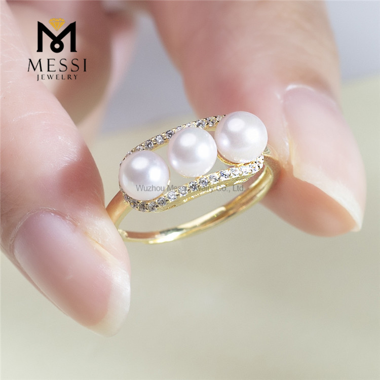 wedding akoya pearl rings