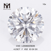 4.23CT F VS2 ID EX EX Your Source for Bulk Lab-Made Diamonds CVD LG598325626丨Messigems