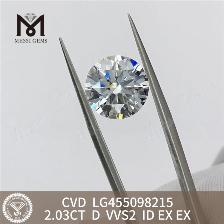2.03CT D VVS2 2ct IGI certified diamonds Wholesale Prices丨Messigems LG455098215 