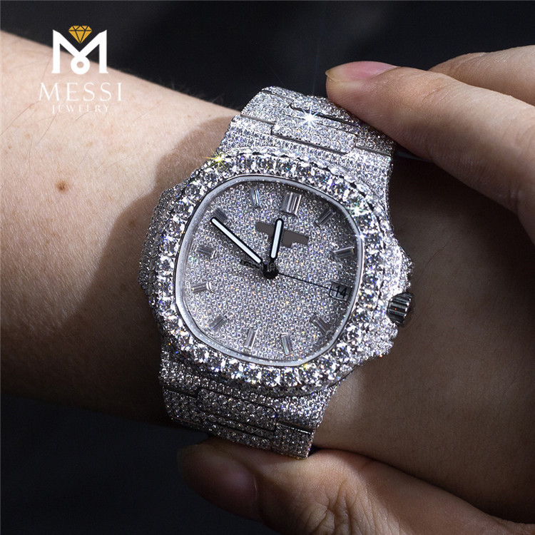 VVS Moissanite Guarda l'oro bianco 