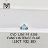 1.52CT VS2 FANCY INTENSE BLUE IGI certified lab grown diamonds丨Messigems CVD LG617411208