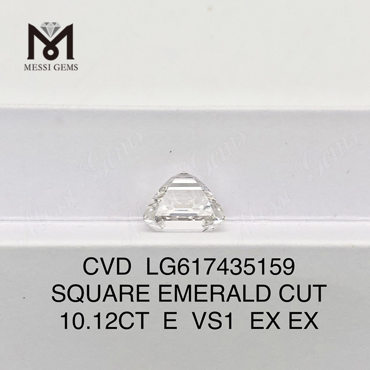 10.12CT E VS1 SQUARE EMERALD CUT buy cvd diamond Quality Investment丨Messigems CVD LG617435159