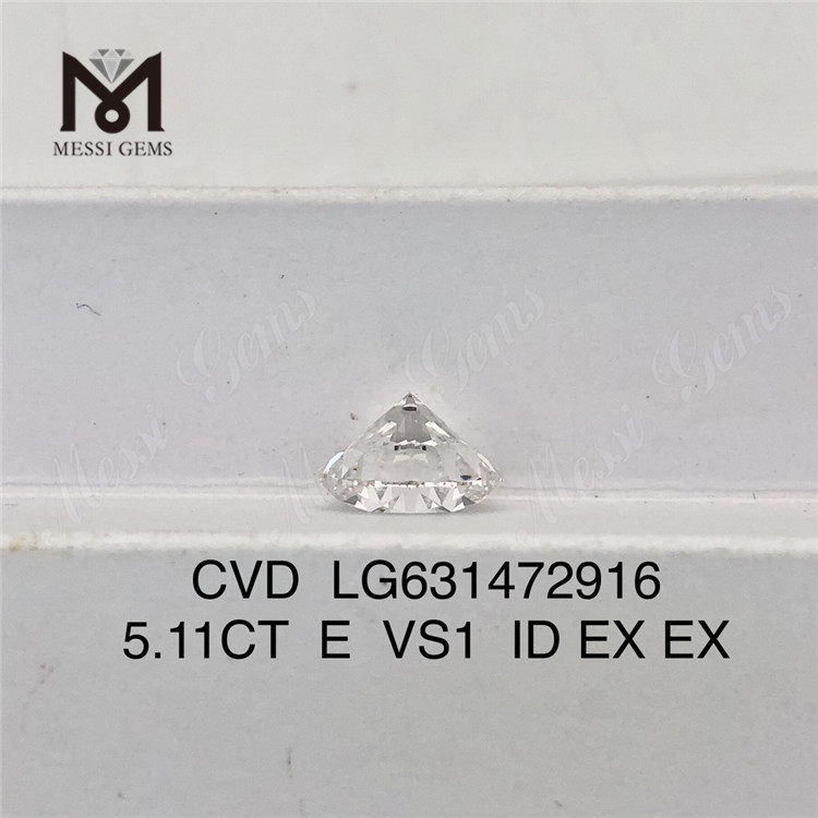 5.11CT E VS1 ID CVD lab grown diamond china LG631472916 丨Messigems 