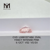 9.12CT OVAL FANCY INTENSE PINK VS2 VG EX DIAMOND CVD LG681571484