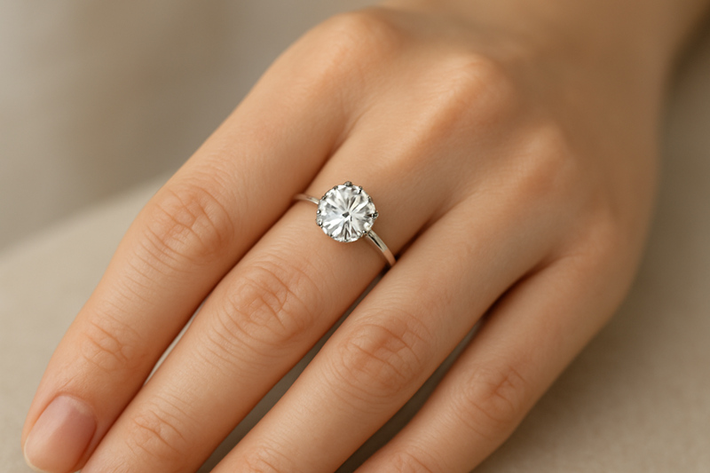 Popular lab diamond ring