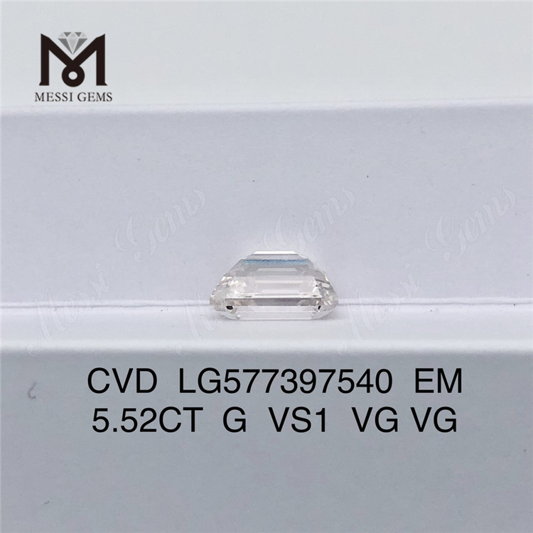 5.52CT G VS1 VG CVD Emerald laboratory grown diamonds LG577397540 丨Messigems CVD