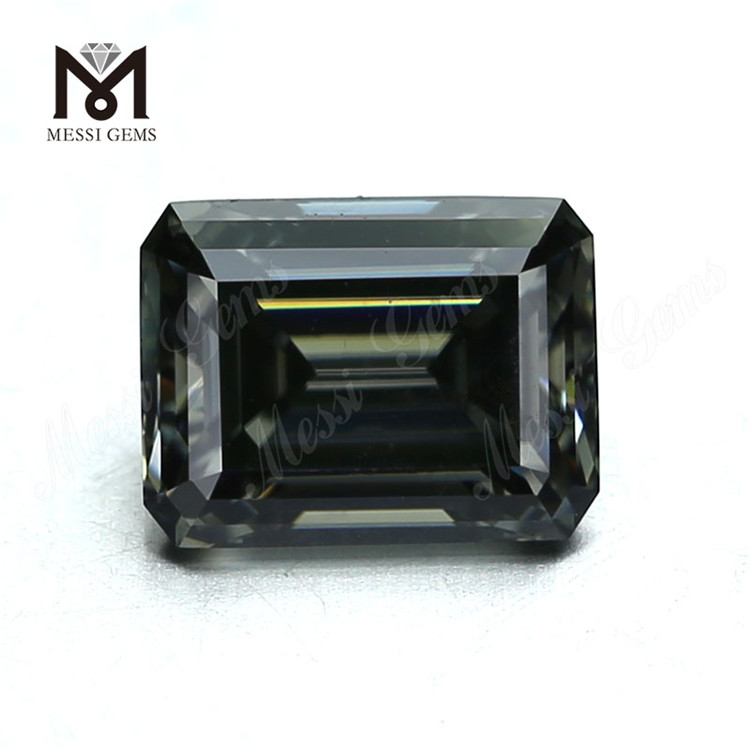 synthetic moissanite 10*12mm OCT Cut Grey moissanite loose stone 