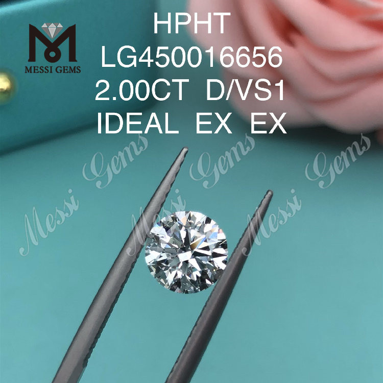 2.00 carats D VS1 IDEL Cut Round lab diamonds