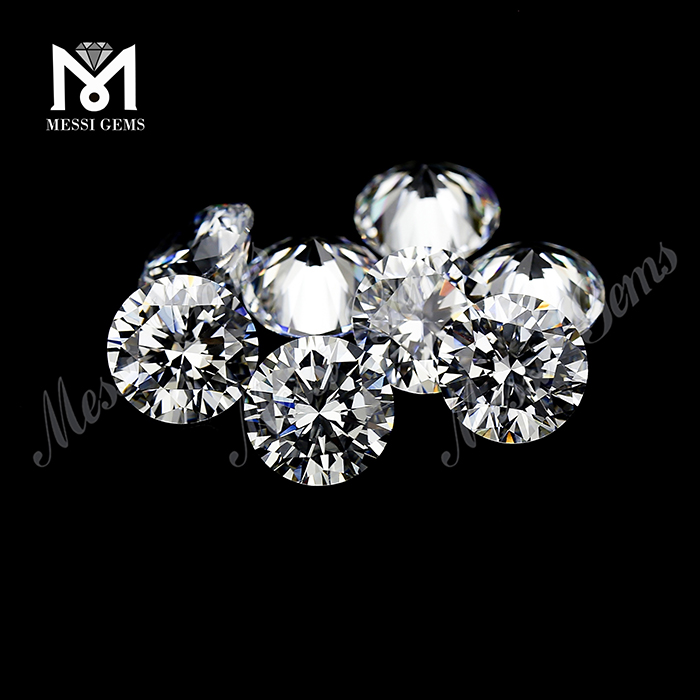 wholesale Hearts and Arrows white cz round cut cubic zirconia