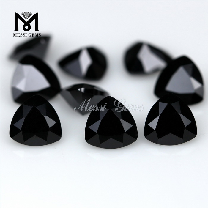 manufacture 6*6 trillion black quality cubic zirconia stones 
