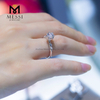1 carat 18k custom wedding rings moissanite gold ring for girl