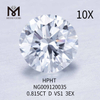 0.815carat D VS1 round lab created diamonds price 3EX