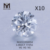 1.002ct round F Loose Gemstone Synthetic Diamond VS1