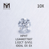 1.02 carat D VS1 Round BRILLIANT IDEAL Cut Grade new man made diamonds