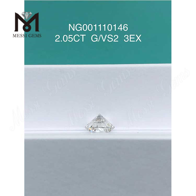 2.05ct G Round VS2 EX Cut Grade best lab grown diamonds online