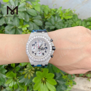 Mens Hip Hop Watch Luxury Vvs Moissanite Dimaond Watch Diamond
