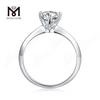 Messi Gems 1ct moissanite solitaire 925 sterling ring for engagement wedding