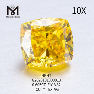 0.605ct FIY CU EX lab grown diamond VS2 VG