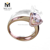 1ct moissanite rose gold ring Bar Setting moissanite wedding rings
