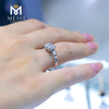 4 carat 18k real gold wedding rings moissanite gold ring for women