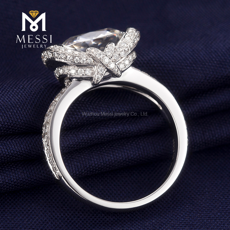 4ct moissanite gold ring for women