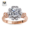 14K Rose Gold Jewelry 2ct moissanite Wedding Ring For Women