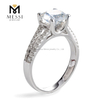 1.5ct lab grown diamond rings prongs setting engagement wedding ring in 14k 18k solid white gold