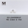 2.02ct G VS2 Lab Grown Diamonds Round Cut loose synthetic diamonds IGI