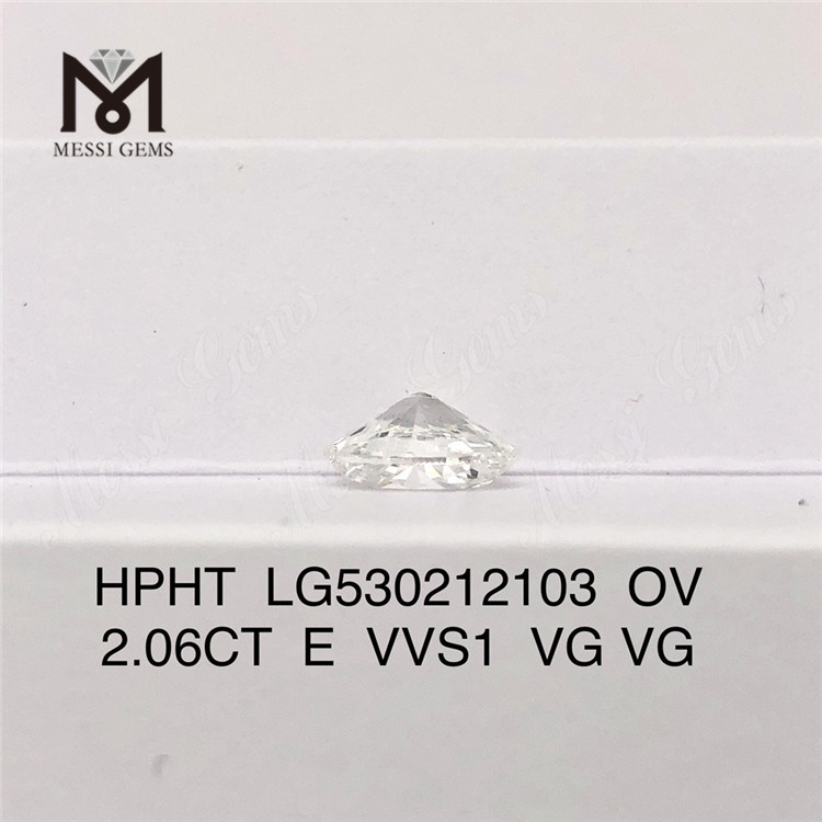 2.06CT E VVS1 VG VG lab grown diamond HPHT OV lab diamond 