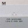 1.21ct VVS lab diamond factory price E 3EX cvd diamond on sale