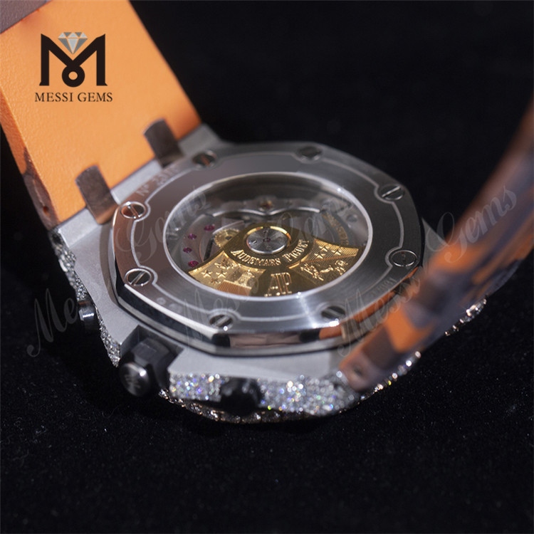 iced moissanite watch