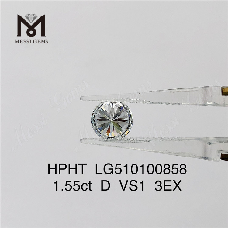 1.55ct D vvs loose hpht lab diamond sale round shape 3EX lab diamond on sale