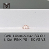1.13ct VS1 EX VG VS CVD CU lab grown pink diamond price IGI LG534250547
