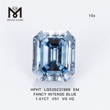  1.01CT FANCY INTENSE BLUE VS1 VG VG EM lab diamond HPHT LG539231968