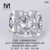 2.13CT E VS loose diamonds wholesale EX VG RECTANGULAR cvd diamonds for sale