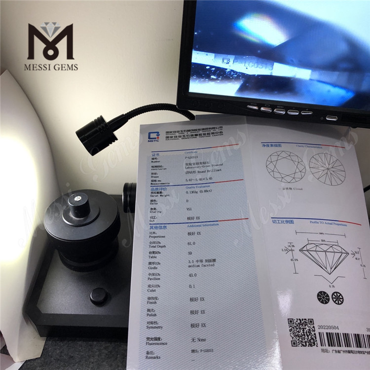 HPHT lab diamond 0.68CT D VS1 5EX Lab grown Diamonds