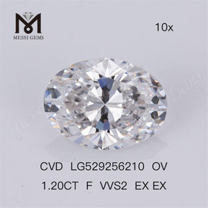 1.20ct F Vvs2 Loose Lab Diamond Sale OVAL Cheap Man Made Diamond CVD