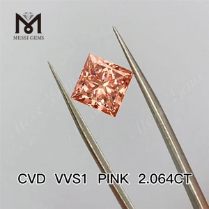 2.064ct pink lab grown diamond suppliers cvd synthetic pink diamond wholesale price