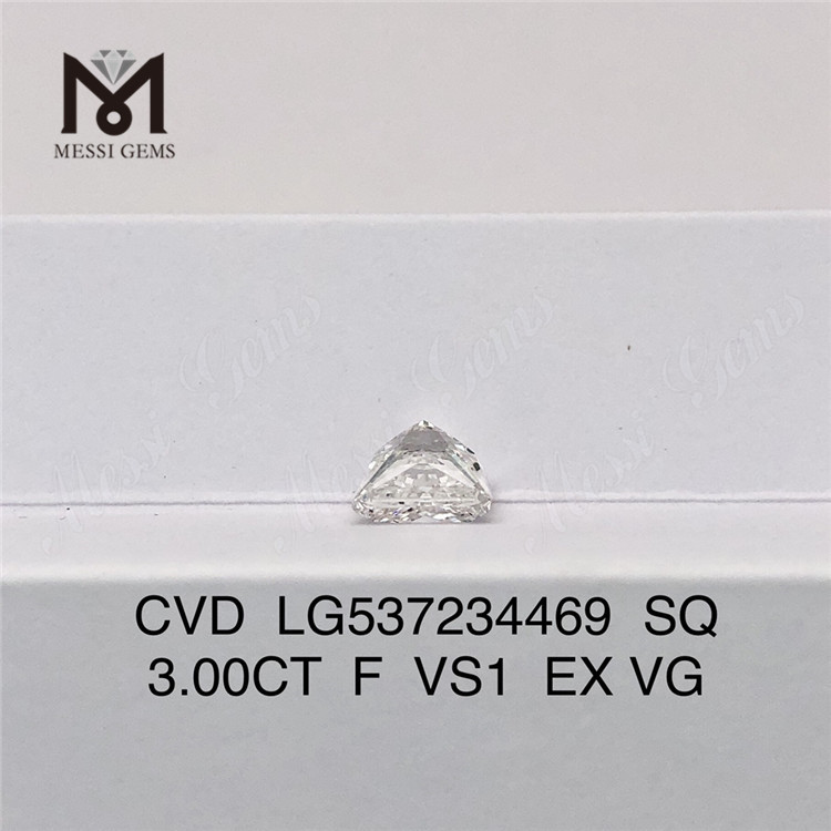 3ct F cvd best sell loose lab diamond SQ vs1 white loose lab diamond wholesale Factory Price