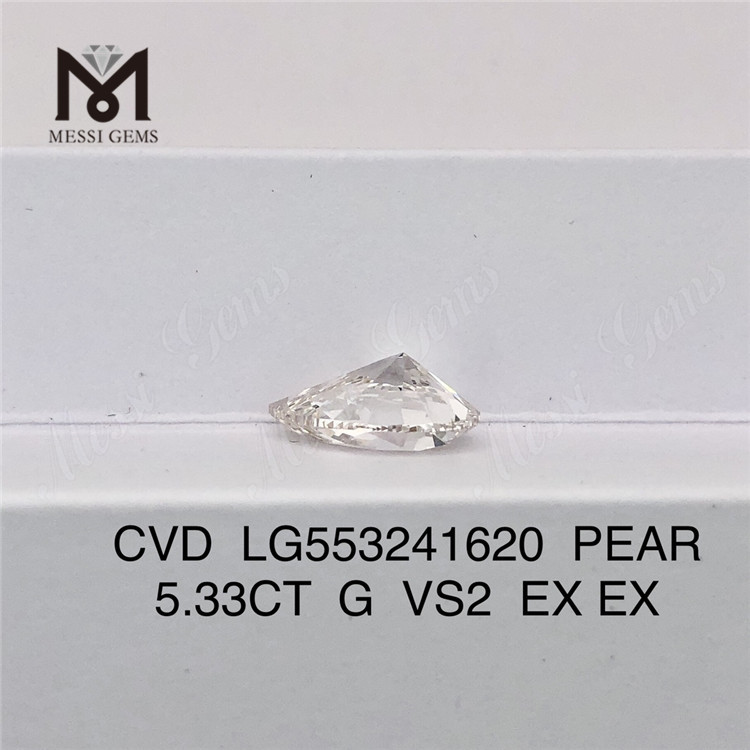 5.33CT CVD diamond G VS2 EX EX good quality lab grown diamond on sale