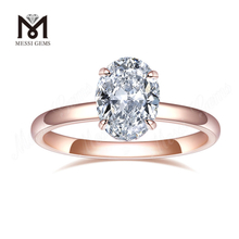 1.39CT Lab Diamond 18k Rose Gold Engagement Solitaire Wedding Ring