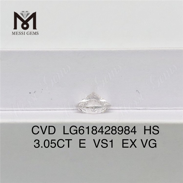 3.05CT E VS1 HS cheapest lab grown diamond CVD丨Messigems LG618428984